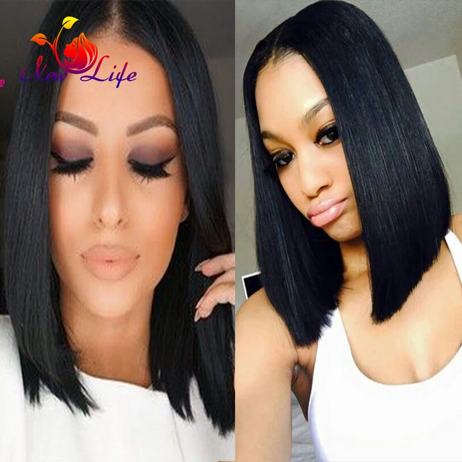 Cheap Bob Wigs 10 Inch Silky Straight Short Cut Wig Natural Looking
