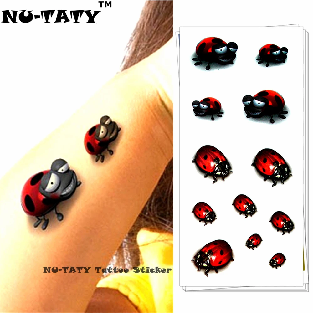 Тату наклейка божья коровка 19 Х9 см|flash tattoo stickers|tattoo stickertatoo styles |