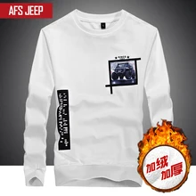 AFS JEEP свободные Для мужчин футболка принтом брендовая одежда Одежда высшего качества армии 3 цвета M-3XL футболка Для мужчин длинный рукав Топы корректирующие