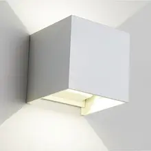 Современные IP65 открытый Водонепроницаемый Алюминий Регулируемый поверхностного монтажа бра коридор блеск крыльцо светильники Светодиодные Бра свет 6 Вт