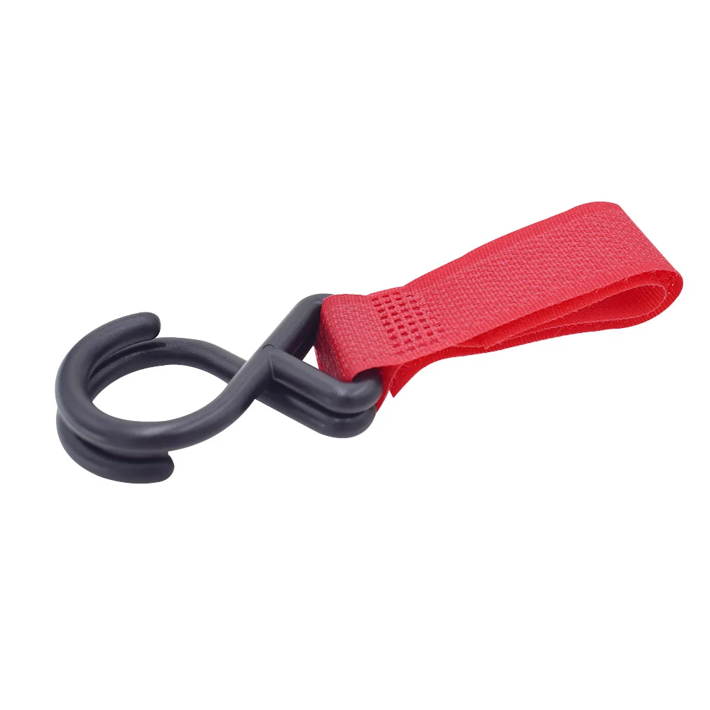 

1 Piece Outdoor 2 Hooks Strap Camping Bottle Key Holder Straps Nylon Plastic Compass Hanging Keychain Random Color Climbing