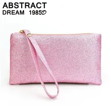 Женская классическая сумка, новая модная сумка, блестящий розовый клатч, дизайнерский кошелек на молнии, Женский кошелек, роскошные женские кожаные сумки