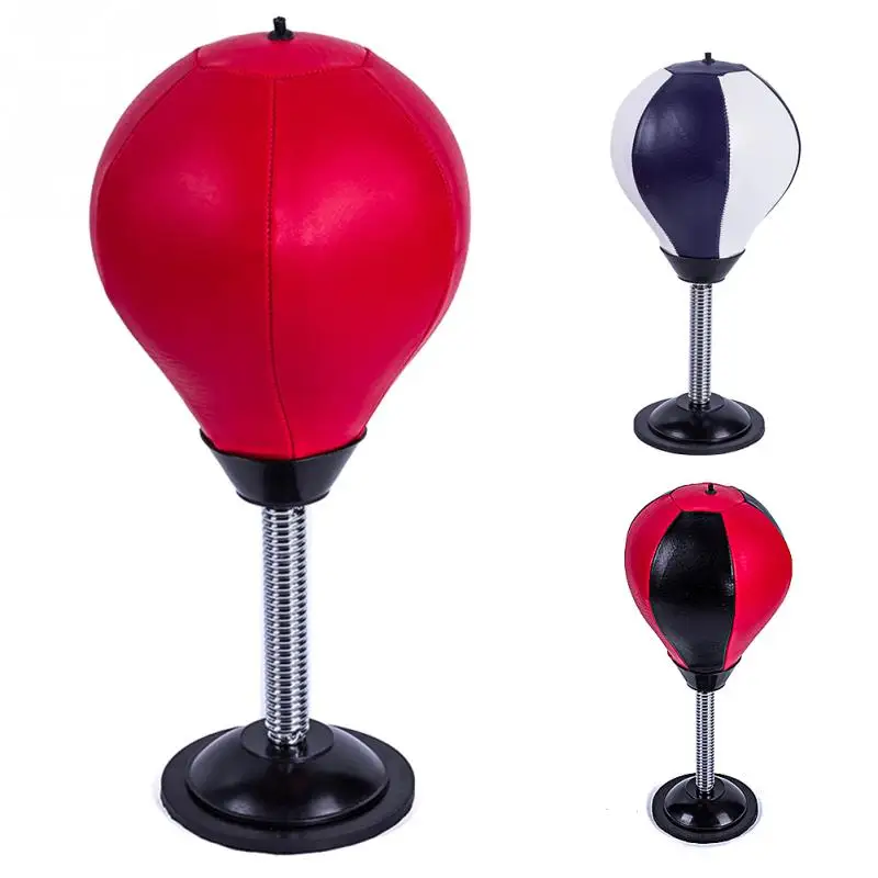 2018 Adults Kids New Desktop mini Punch Sports Fitness Punching Bag Speed Balls Vent ball Stand Boxing Home Exercises F
