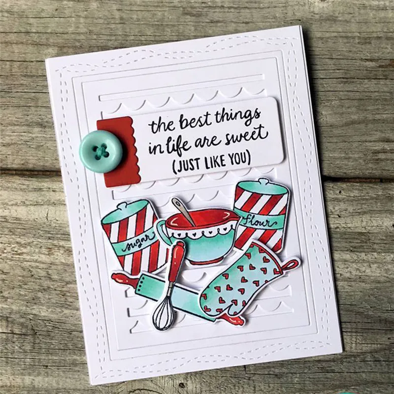 

Naifumodo Clear Stamps and Dies Scrapbooking Cups Metal Cutting Dies New 2019 Craft Dies Card Making Album Embossing Die Cut