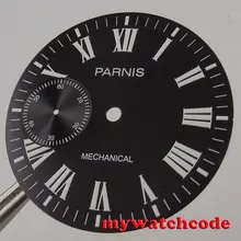 38,9 мм черный циферблат подходит 6497 Чайка часовой механизм светящиеся знаки D102