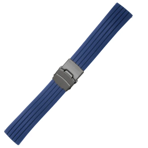 PEIYI ремешок для часов Ticwatch Цветной силиконовый сменный ремешок 20 мм/22 мм Ticwatch 1/2/E/Pro ремешок для часов Spark ремешок на запястье - Цвет ремешка: Dark blue A