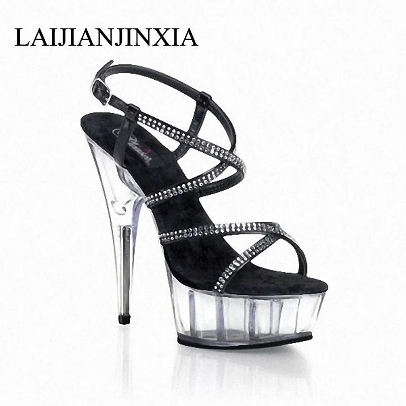 LAIJIANJINXIA/вечерние туфли на шесте туфли на шпильке 15 см туфли на платформе и высоком каблуке женские босоножки танцевальная обувь