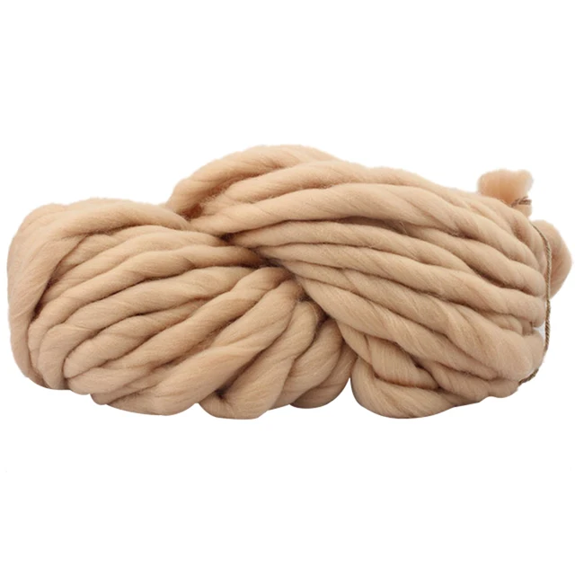 Super Thick ply yarn Soft Wool Roving Bulky Big Yarns Spinning Hand Knitting Thread Crochet Yarn