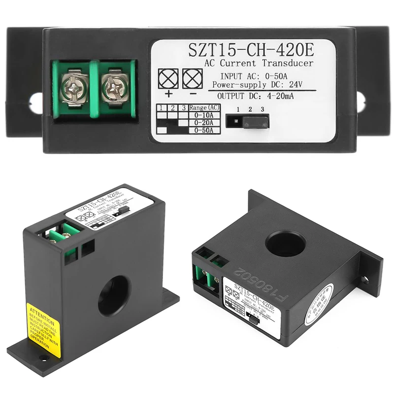Transmissor de Entrada de Corrente Medidor de Corrente do Conversor de Corrente Electrorheological Sensor Atual - 20 50a 0-5 Saída v 10 420e ac Ac0-10 - Image 6