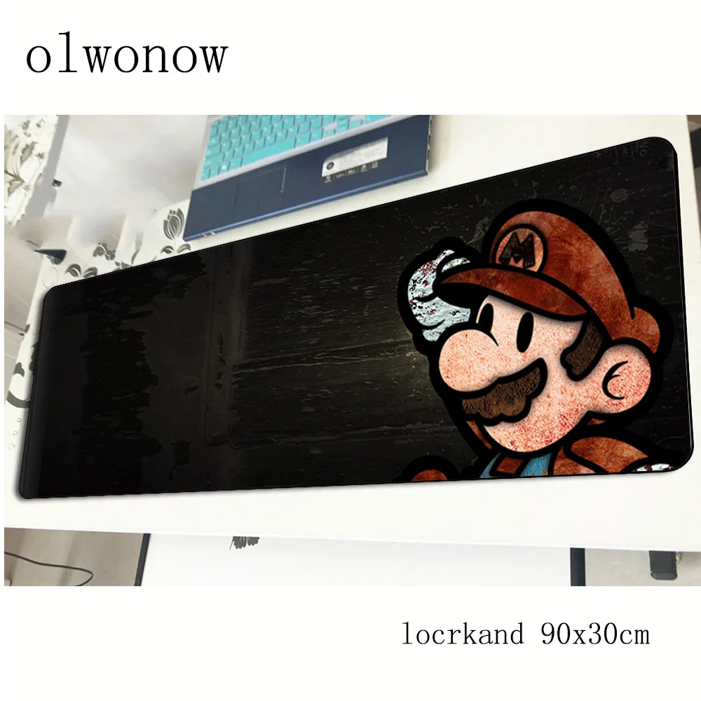 Большой коврик для мыши locrkand mario 900x300x3 мм игровой геймер Коврик компьютер
