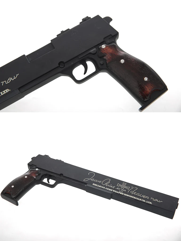 Hellsing Алукард шакал пистолет Косплэй реквизит левой Доры Guns правая рука серебро