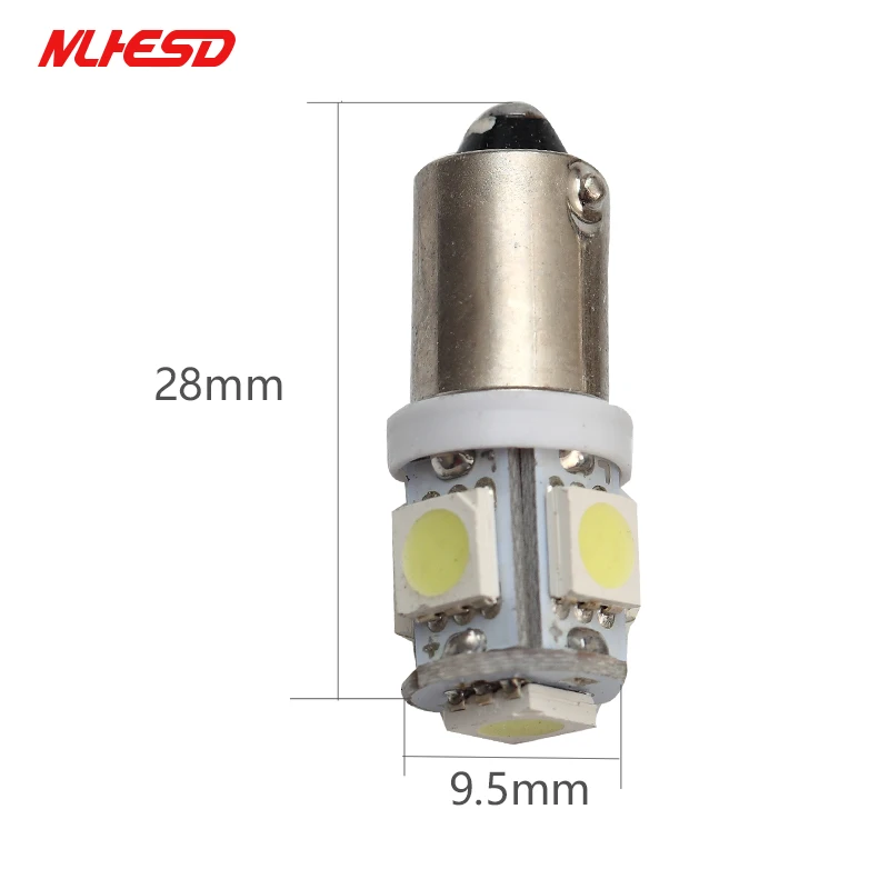 10 шт. BA9S 5 SMD светодиодный 5smd световой индикатор автомобиля Интерьер Клин для