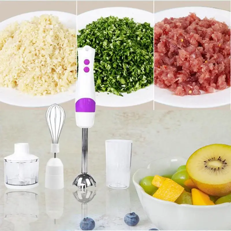 

Baby Food Mills Vegetables Meat Fruits Grains Hand Blender 4 in 1 Portable Household Kitchen Tool Food Processor Chopper