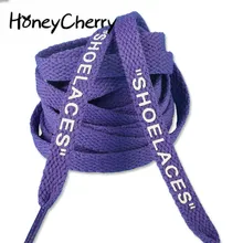 Шнурки буквы английская спортивная обувь Белая обувь Шнурки плоские. Высокое качество Прочный дешевый