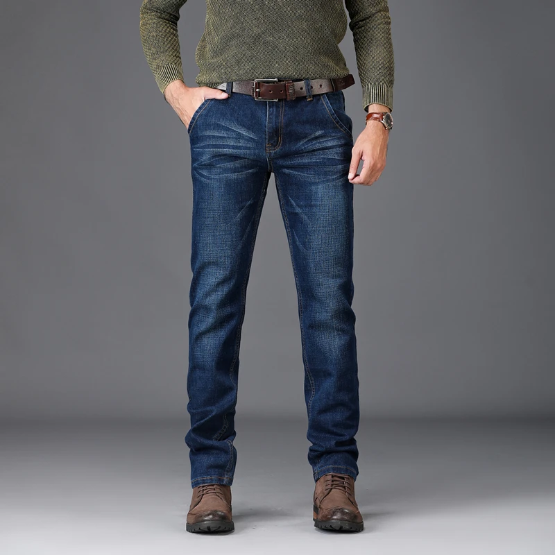 

SULEE Brand Men's Clothing 2019 New Men Jeans Fashion Retro Slim Small Straight Jeans For Men Casual Men Trousers