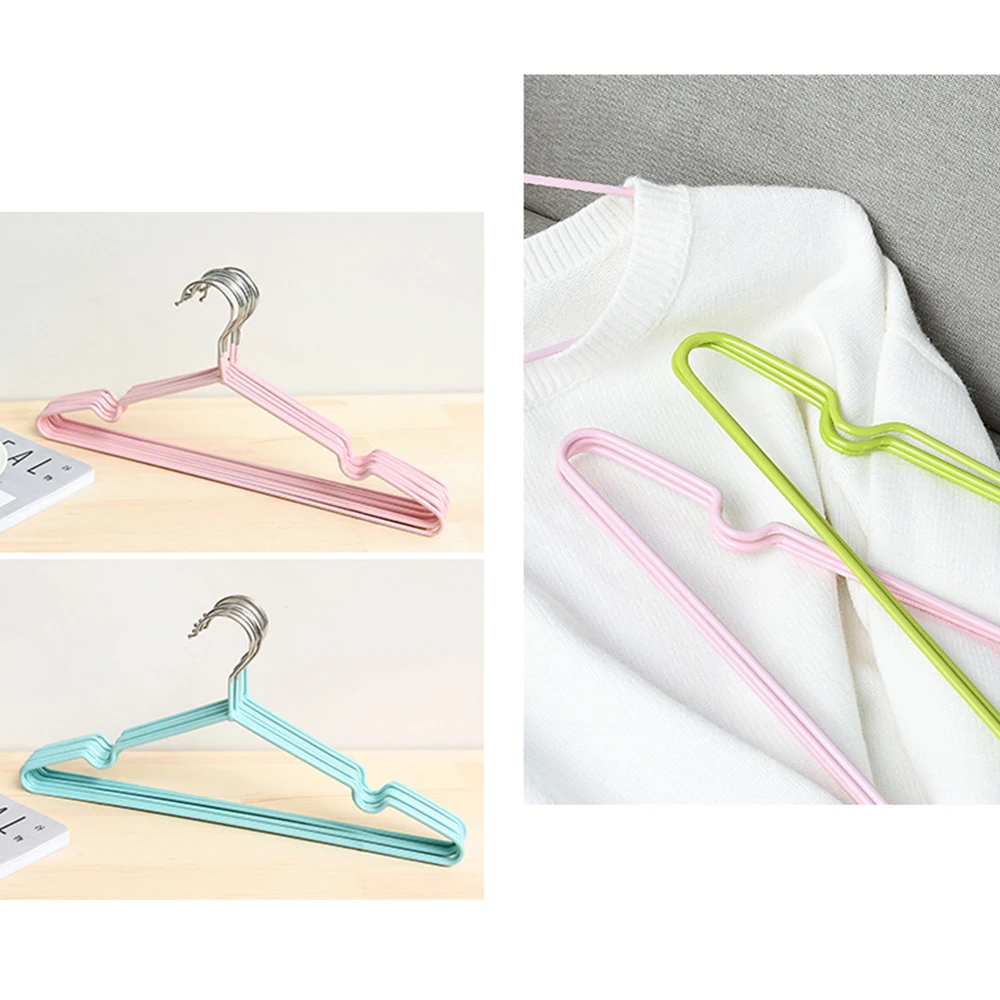 10pcs 40cm Adult Non-Slip Metal Hanger Hanging For Coats Jackets Pants Dress Clothes Accessories Rack Clothing Wardrobe Storage