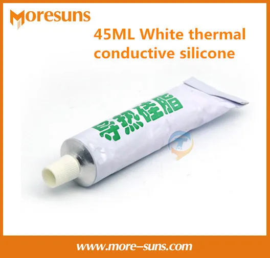 Modest Free ship 5pcs/lot Solid state relay radiator/components CPU cooling paste/45ML insulating white thermal conductive silicone
