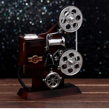 2016 Vintage film projector Musical Box Imitation wooden music box Creative birthday wedding Valentine gift