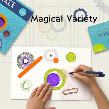 

Painting Ruler Multi-function Million Flower Ruler Drawing Template Ruler Versatile Ruler for Children Educational Toys