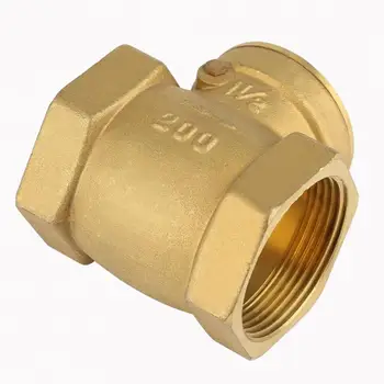 

Check Valve Female 1 PC DN32 Thread Brass Non-return Swing Check Valve 232PSI Prevent Water Backflow One-Way Valve