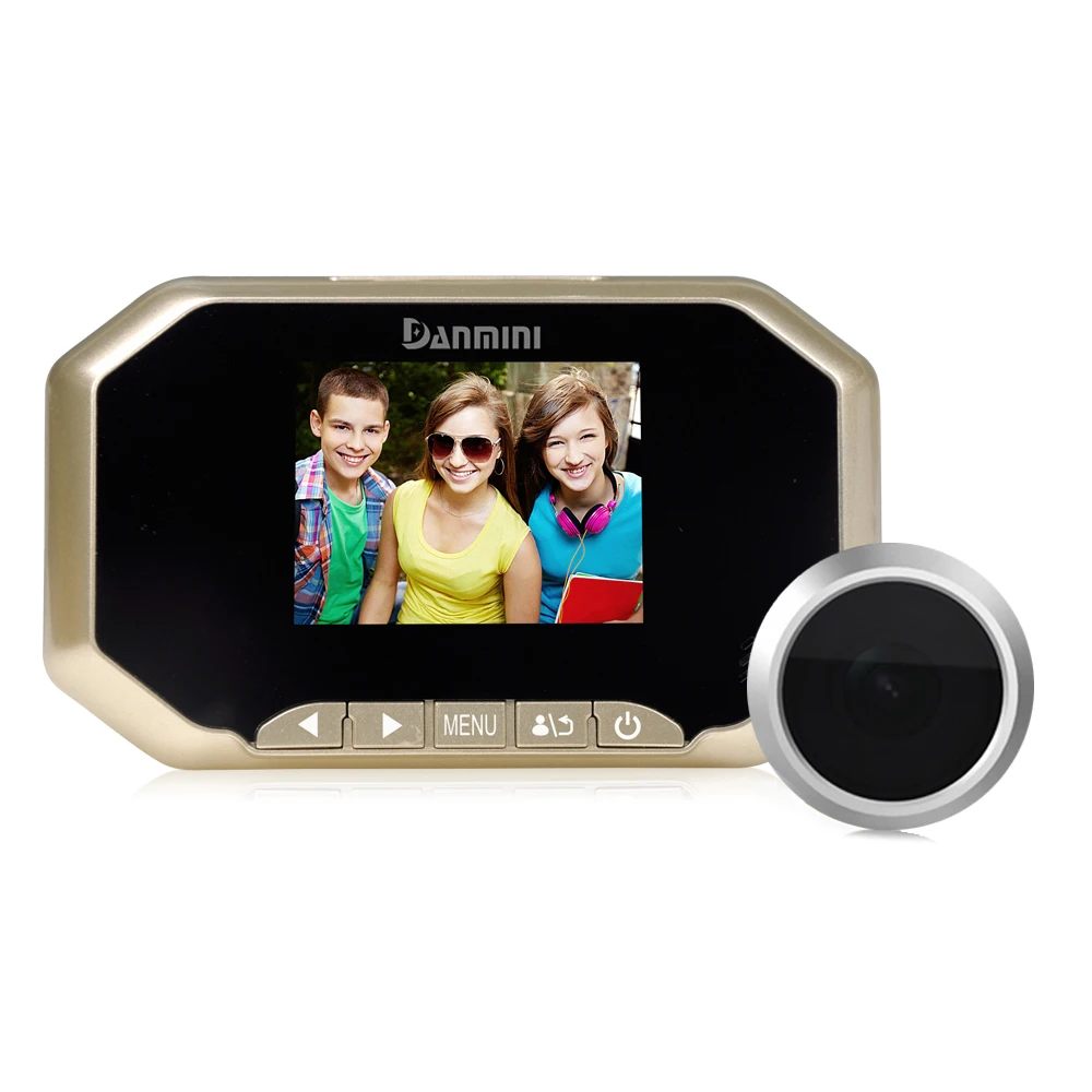 3," дюймовый умный дверной глазок видео запись DAMINI 2.0MP HD lcd Цифровая Фото FIFO камера дверной глазок не беспокоить дверной Звонок