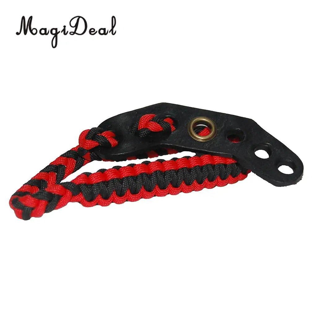 MagiDeal Ultra Durable 1Pc Archery Hunting Braided Paracord Compound Bow Adjustable Wrist Sling Strap 25cm for Shooting Sports