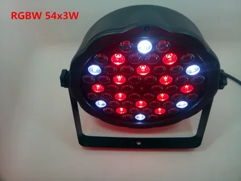 

54x3 W led par DJ par LED rgbw lavado luz del disco KTV controlador DMX