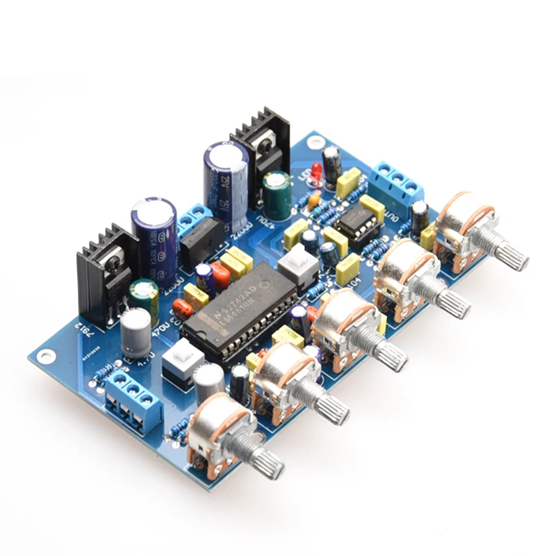 Lusya DIY Аудио Цифровой усилитель доска LM4610 мощность сабвуфера 2 канала предусилитель усилитель тональности доска LM4610+ NE5532 D3-006