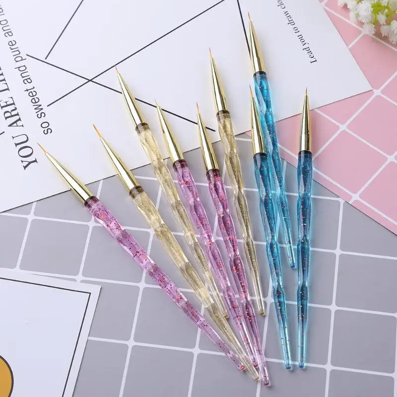 1/3 шт. гелевый рисунок пунктировальное перо для дизайна ногтей Nail Art Ручки Вкладыш кисть для рисования; ручка живопись uv-карандаш инструмент для нейл-арта