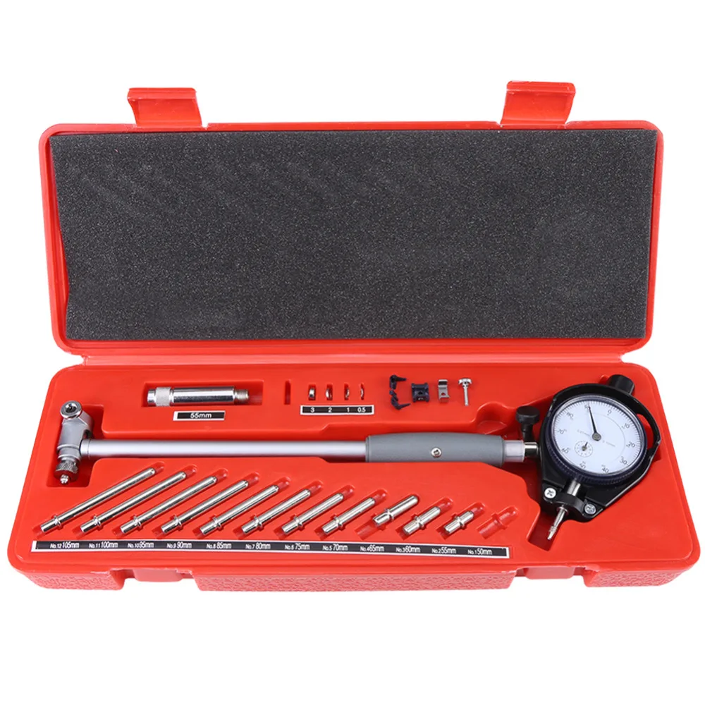 Dial Bore Gauge 50 160mm/0.01mm Center Ring Dial Indicator Micrometer