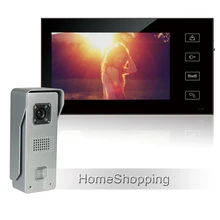 Nueva Conexión de Cable 7 “Pantalla Táctil a Color de Video Teléfono de La Puerta Sistema de Intercomunicación 1 Monitor + 700TVL Impermeabilizan la Cámara del Timbre del ENVÍO LIBRE