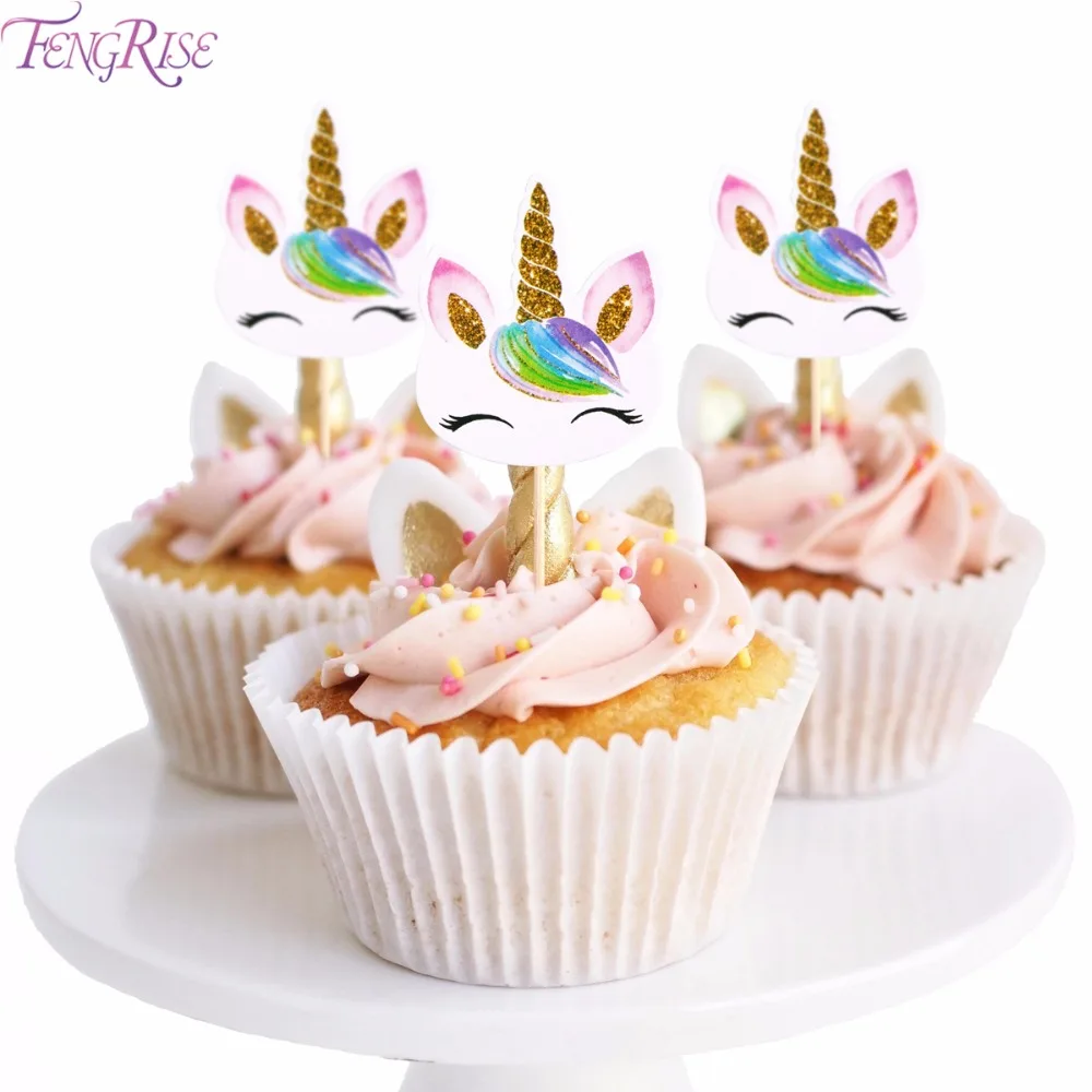 Fengrise Unicorn Party Cake Topper Unicorn Decoration Birthday