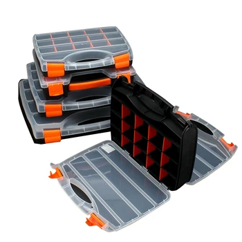 

tool box Parts storage box plastic compartment with cover hardware tool box multi-function combination classification screw box
