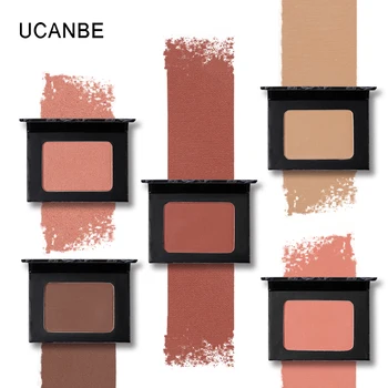 

UCANBE Brand 5 Style Single Mineral Blush Makeup Palette Face Cheek Nude Natural Pressed Powder Blusher Long Lasting Cosmetics