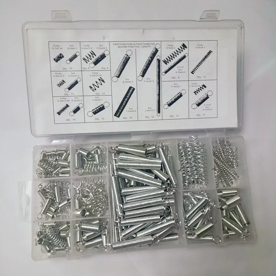

Set of 200 spring spring spring pressure spring stretch belt hook spring