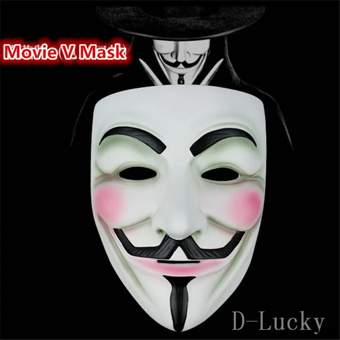 1 шт.,, вечерние маски V для Vendetta, маска Anonymous Guy Fawkes, нарядное платье, аксессуар для костюма для взрослых, косплей маски для вечеринки