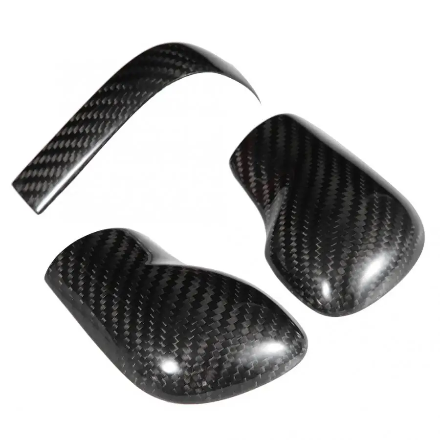 

3pcs/set Carbon Fiber Car Gear Shift Knob Decoration Trim Cover Sticker for VW golf GTI R passat B5 B6 b7 Golf MK4 MK6 MK7 CC