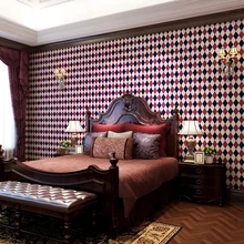 Mediterranean Retro Diamond Wallpaper Lattice Pure Paper Living Room Bedroom Background Wall Paper Roll Mediterranean Retro Diamond Wallpaper Lattice Pure Paper Living Room Bedroom Background Wall Paper Roll