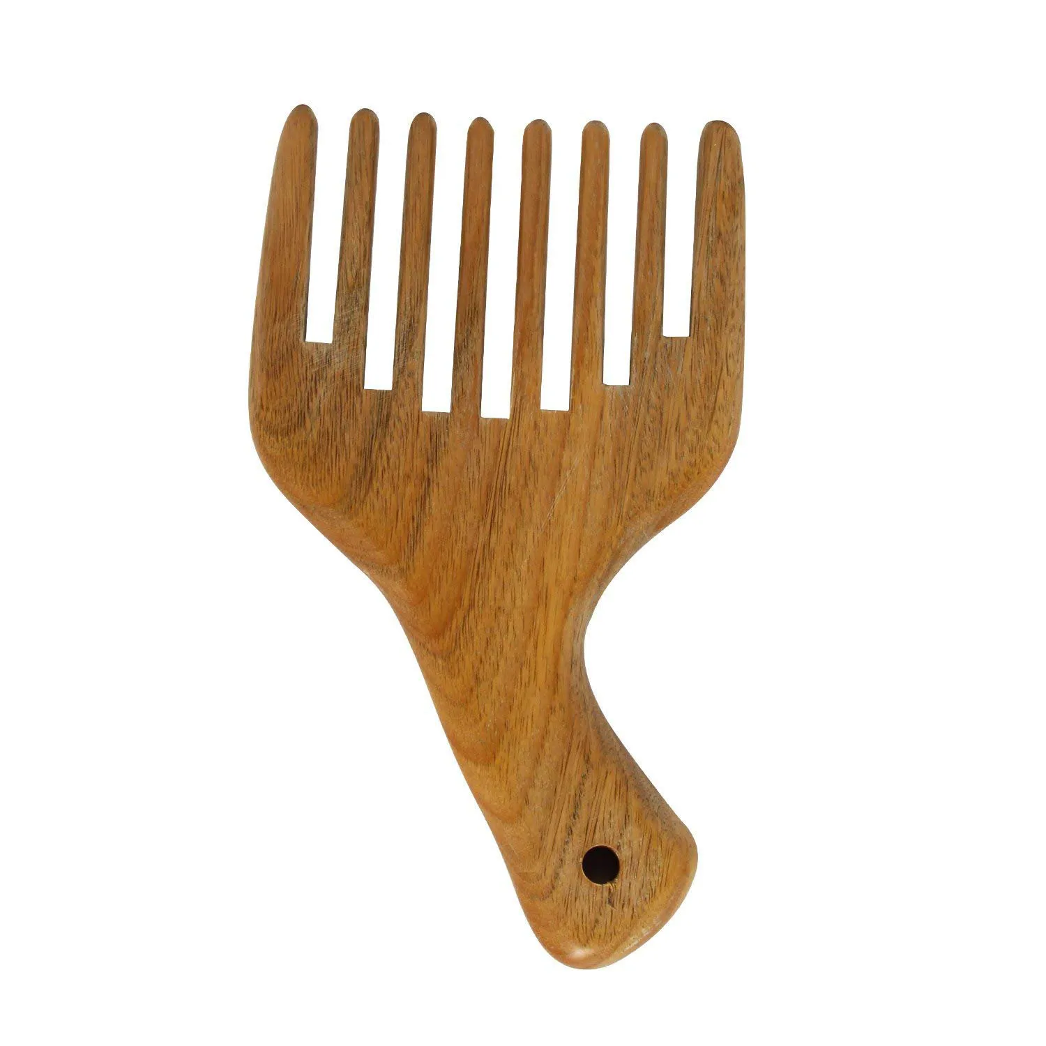 

Wide Tooth Comb for Curly Hair Natural Green Sandal Wood Hair Pick