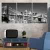 3 Piece Hot Sell Modern wall Painting New York Brooklyn bridge Home wedding Decorative Modular Picture Print on Canvas no framed 1