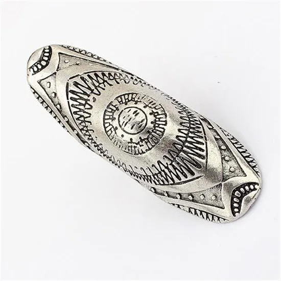 

QCOOLJLY 1PC Vintage Turkish Punk Geometry Ring Ethnic Carved Antique Gold Silver Boho Midi Finger Ring Knuckle Charm anelli