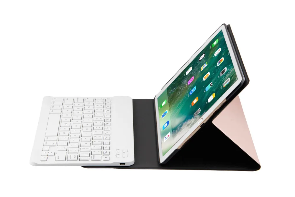 Кожаный чехол для Apple iPad Pro 10,5 Беспроводной Bluetooth клавиатура+ Тонкий Smart Folio стоять кожаный чехол J02T