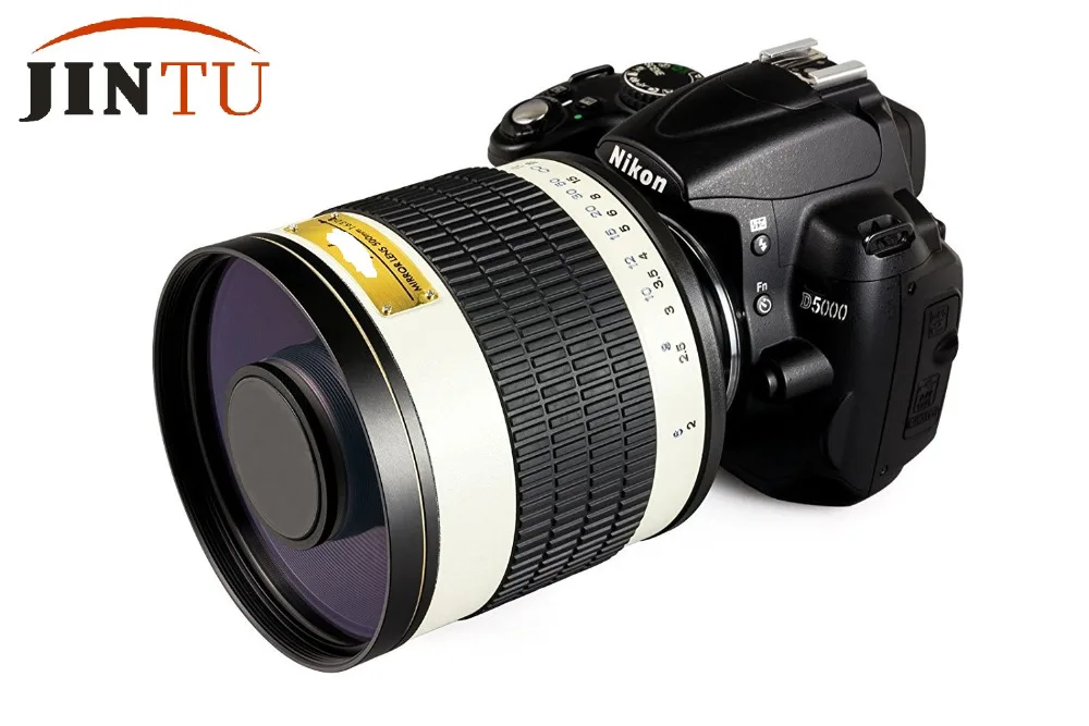 JINTU 500 мм f/6,3 F6.3 белый телефото зеркальный объектив для камеры sony Alpha+ Бесплатный кожаный чехол++ 2 года гарантии