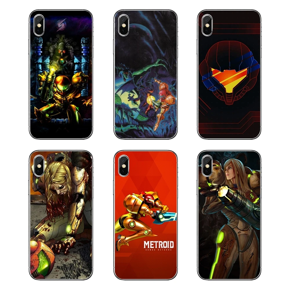

For iPod Touch iPhone 4 4S 5 5S 5C SE 6 6S 7 8 X XR XS Plus MAX metroid wallpaper HD Transparent Soft Shell Covers