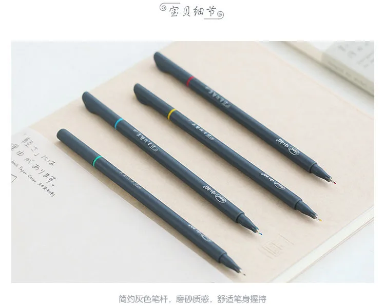 10 цветов/набор 0,38 мм тонкий лайнер разноцветный цветной маркер акварельные ручки на основе художественные маркеры для манги аниме ручка для чертежей