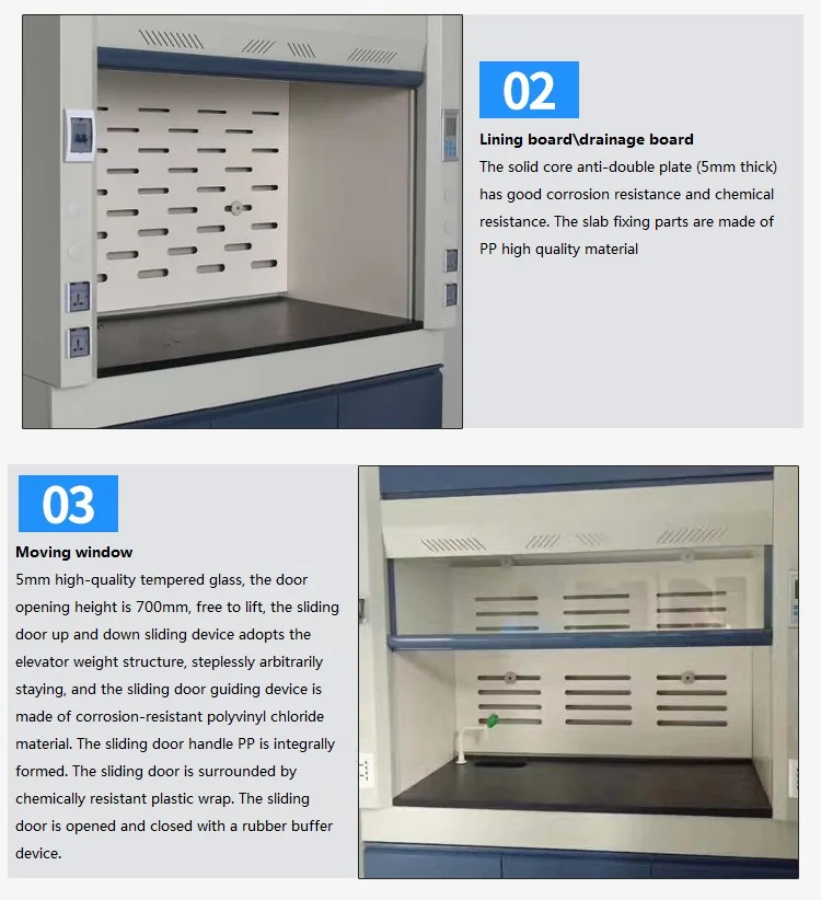 Лабораторный Вытяжной Шкаф вытяжной шкаф для лабораторий анти-коррозия детоксикации безопасности вентиляции кухонный вытяжной шкаф