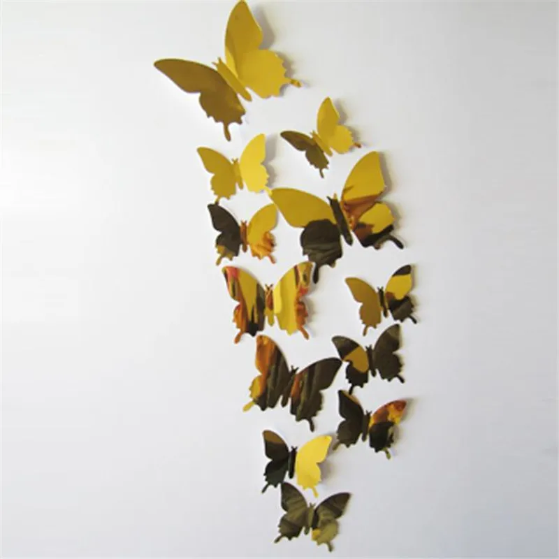 12 Stucke Pvc Wand Aufkleber Aufkleber Schmetterlinge 3d Spiegel Wand Art Home Dekore Reflexion Spiegel Schmetterling Zubehor Auf Verkauf Sticker Mercedes Sticker Bicyclesticker Permanent Aliexpress