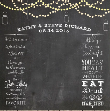 String Lightason Jars Wedding Photo Backdrop Chalkboard String Lightason Jars Wedding Photo Backdrop Chalkboard Printable Photobooth