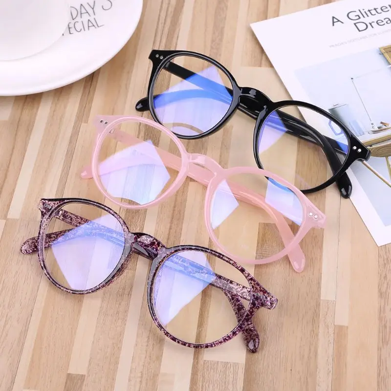 

Men Women Glasses Frame Anti Blue Ray Anti Radiation Retro Round Frame Eyewear