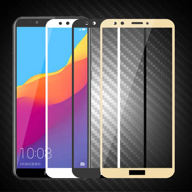 

Full Cover Screen Protector For Huawei Honor 6C 7A Pro 7C 7X Tempered Glass For Huawei P20 Lite Huawei Nova 2i P Smart Y9 2018